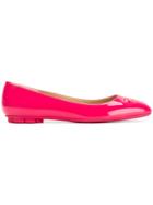 Salvatore Ferragamo Broni Ballerina Shoes - Pink & Purple