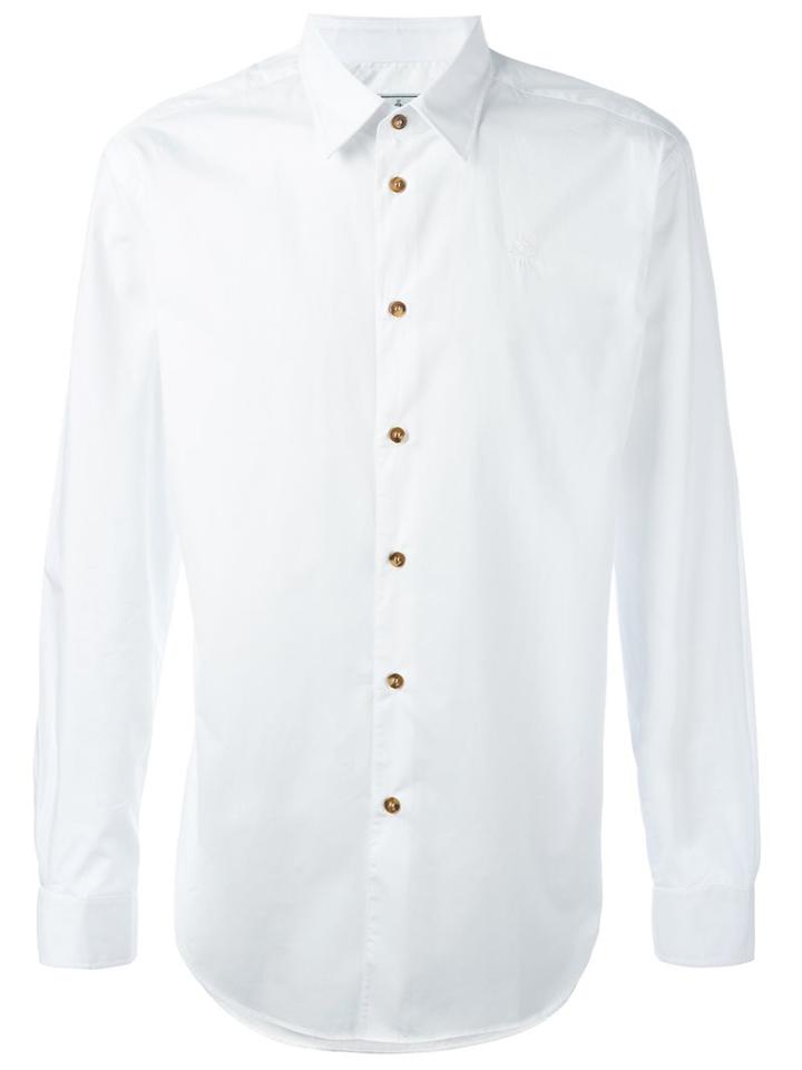 Vivienne Westwood Classic Button Down Shirt, Men's, Size: 52, White, Cotton