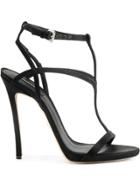 Dsquared2 T-strap Stiletto Sandals - Black