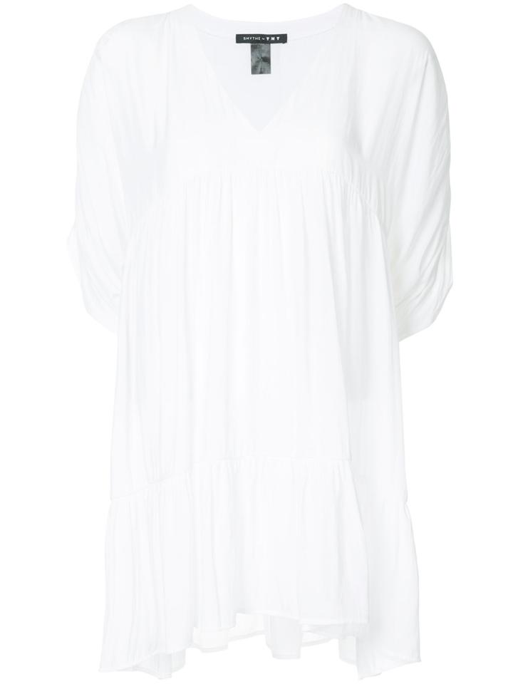 Smythe Tiered Tunic Top - White