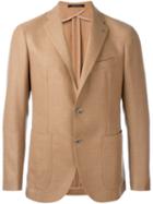 Tagliatore Two Button Blazer, Men's, Size: 46, Nude/neutrals, Cupro/virgin Wool