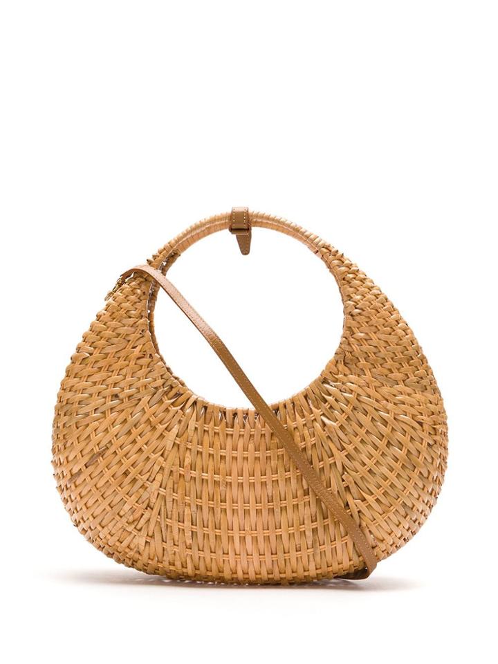 Serpui Clutch De Palha Laranja - Neutrals