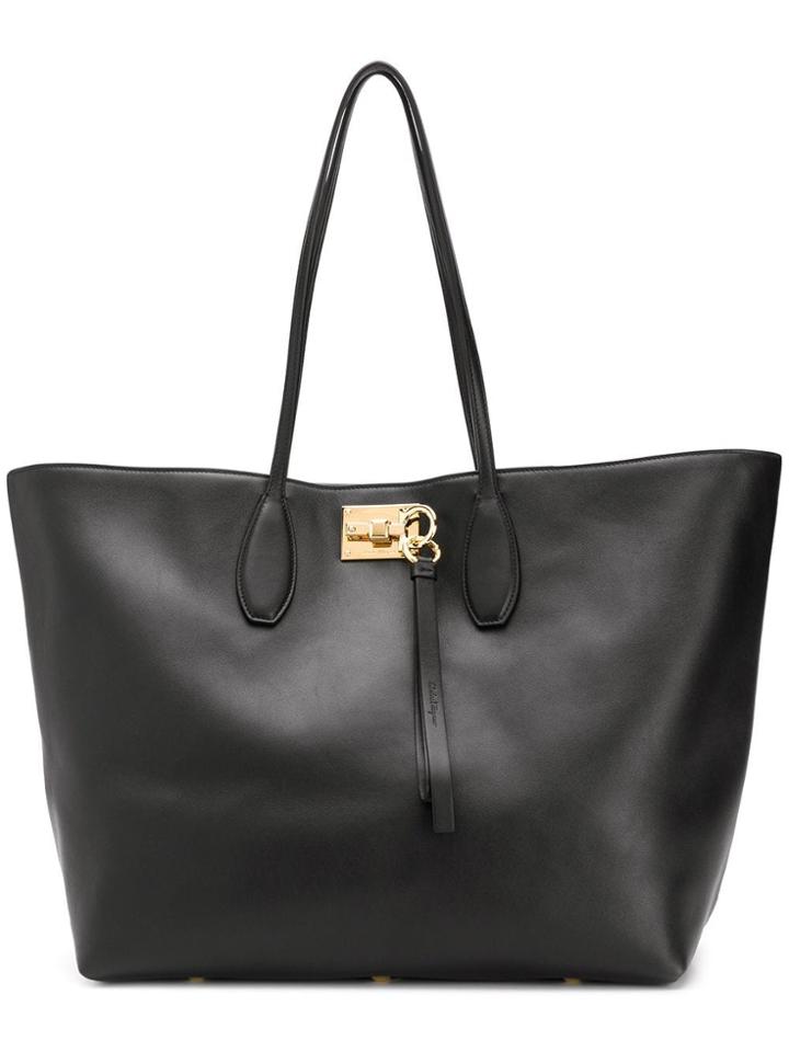 Salvatore Ferragamo Open-top Tote - Black