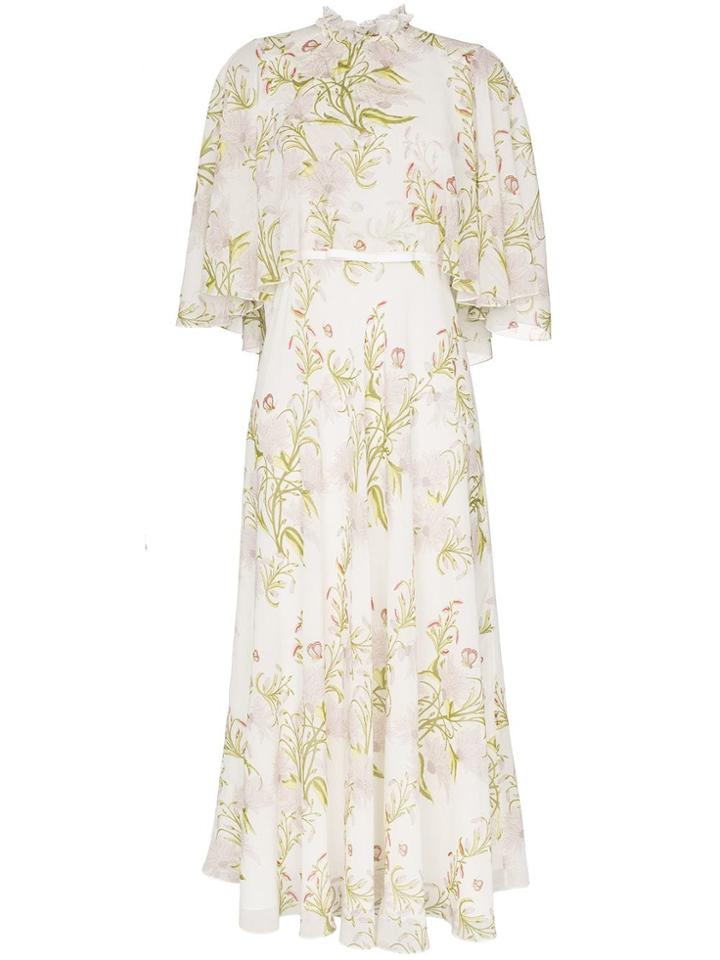 Giambattista Valli Floral Print Midi Dress - Multicolour