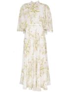 Giambattista Valli Floral Print Midi Dress - Multicolour