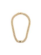 Alexander Mcqueen Chain Skull Necklace - Gold