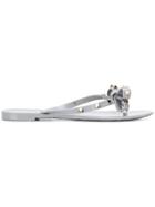 Valentino Rockstud Bow Flip-flops - Grey