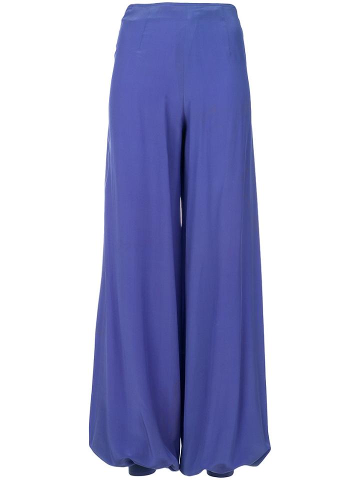 William Vintage Wide Leg Harem Trousers - Blue