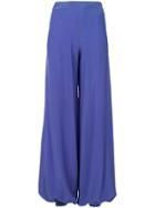 William Vintage Wide Leg Harem Trousers - Blue