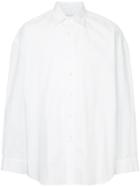 Yoshiokubo Slogan Printed Shirt - White