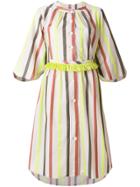 Tsumori Chisato Striped Button Dress - Nude & Neutrals