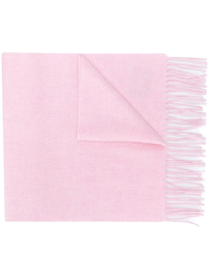 N.peal Fringed Cashmere Scarf - Pink