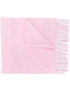 N.peal Fringed Cashmere Scarf - Pink