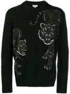 Kenzo Tiger Embroidered Sweater - Black