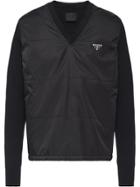 Prada Wool And Nylon Jumper - Black