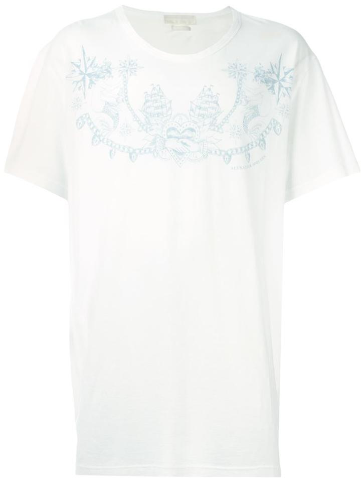 Alexander Mcqueen Tattoo Print T-shirt