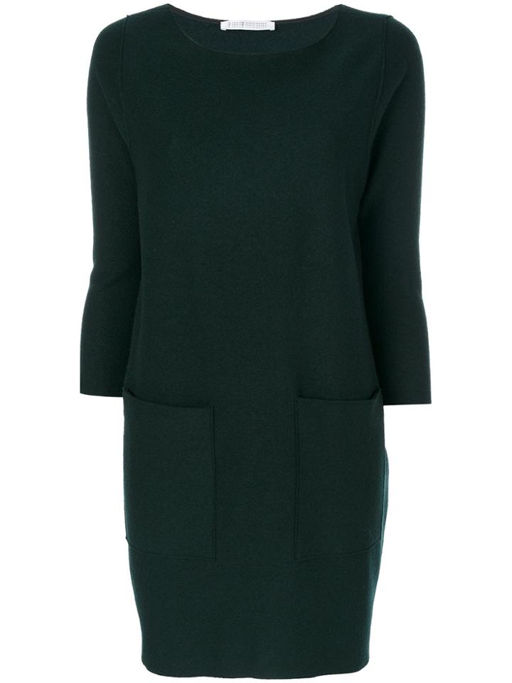 Harris Wharf London Patch Pocket Dress - Green