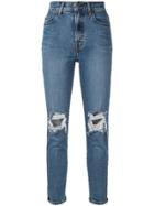 Nobody Denim Frankie Distressed Jeans - Blue