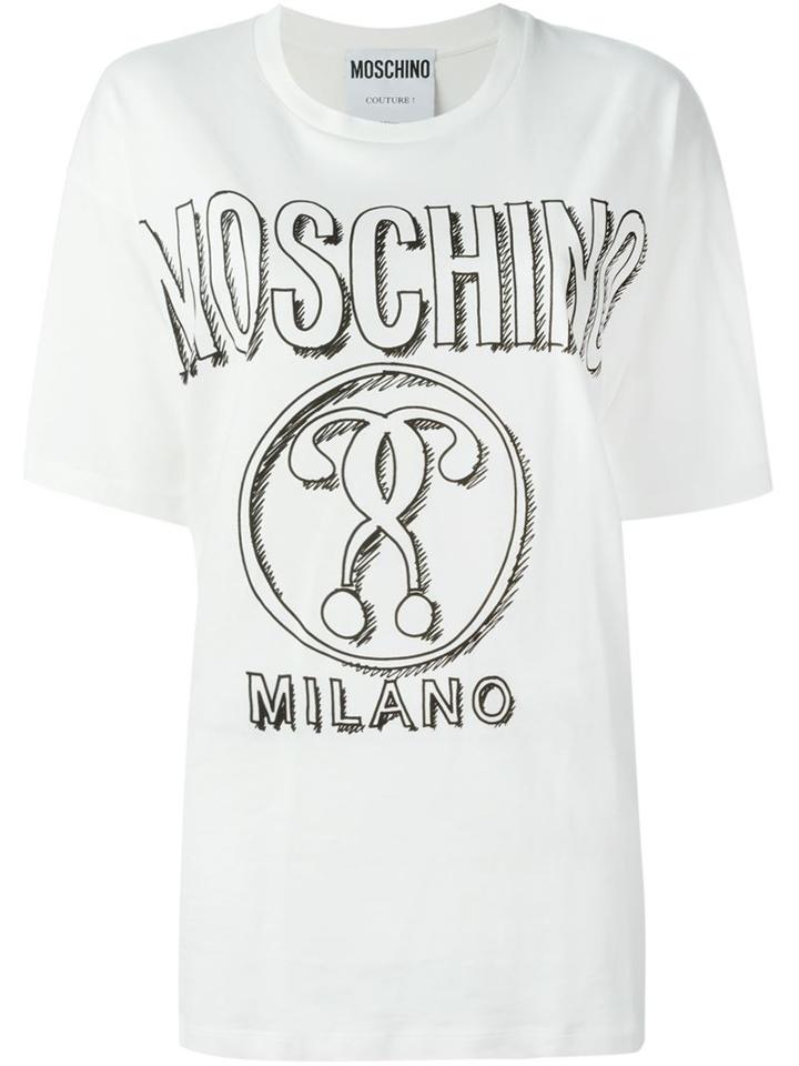 Moschino Double Question Mark Logo T-shirt