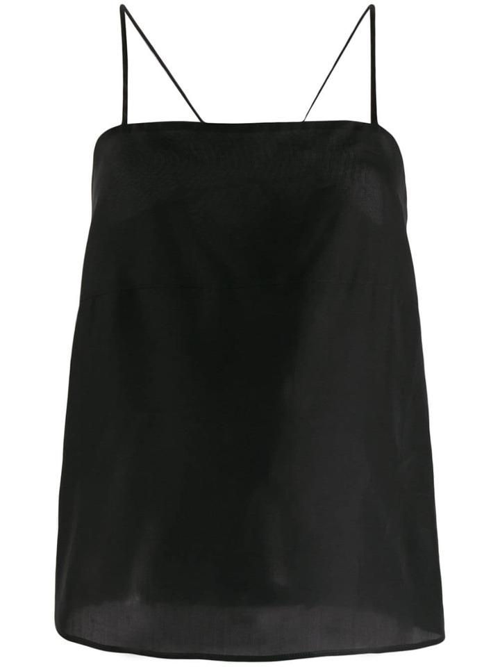 Sara Lanzi Square Neck Vest - Black