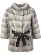 Liska 'philippa' Jacket, Women's, Size: Small, Grey, Mink Fur
