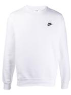 Nike Embroidered Logo Jumper - White