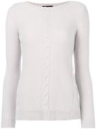 Loro Piana Boat Neck Jumper - Grey