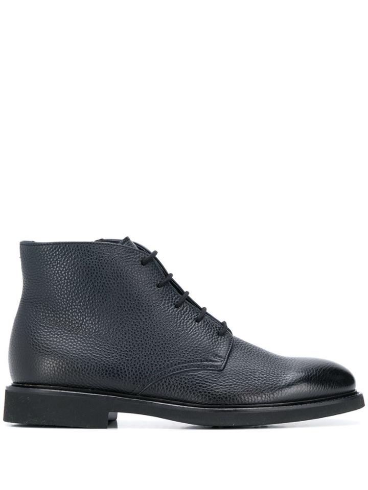 Doucal's Zip-up Ankle Boots - Blue