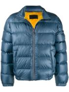 Prada Zip-up Puffer Jacket - Blue