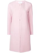 Harris Wharf London Boxy Coat - Pink & Purple