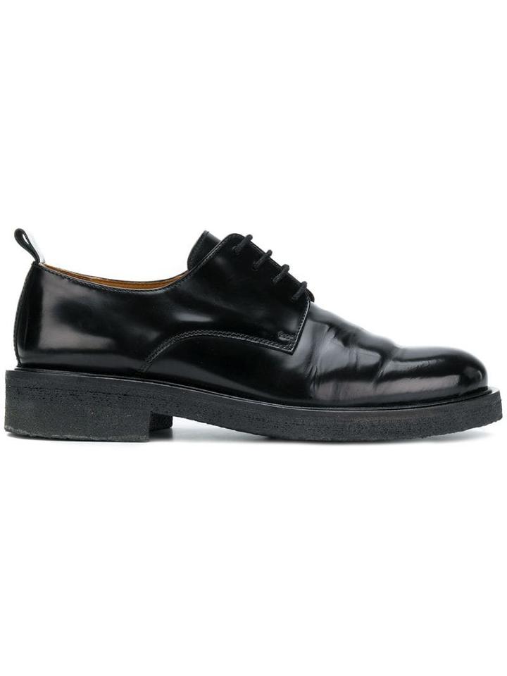 Ami Paris Derbies With Crepe Sole - Black