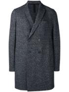 Harris Wharf London Classic Double-breasted Coat - Blue