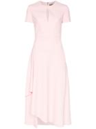 Roland Mouret Ardmore Asymmetric Midi Dress - Pink
