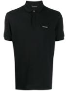 Emporio Armani Patch Detail Polo Shirt - Black