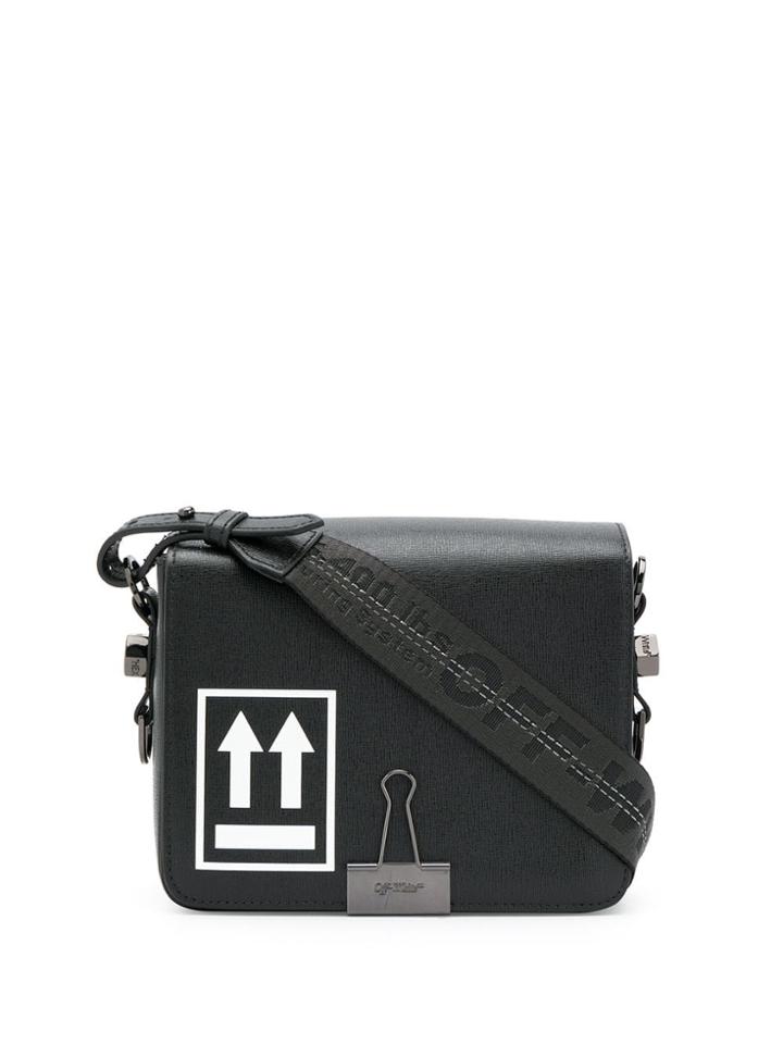 Off-white Logo Printed Shoulder Bag - Black