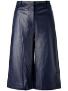 Diane Von Furstenberg High-rise Flared Shorts - Blue