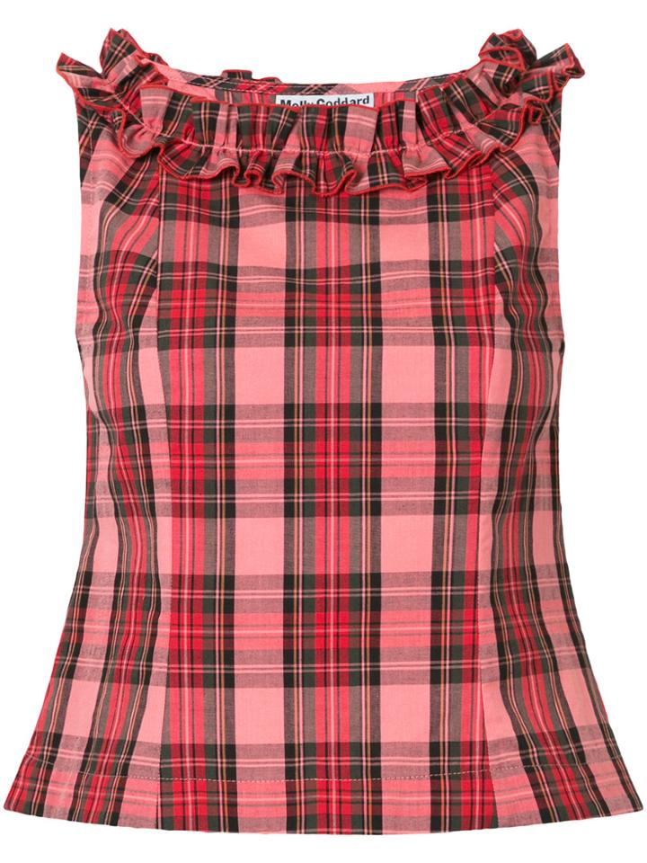 Molly Goddard Checked Sleeveless Blouse - Multicolour