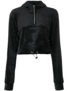 Danielle Guizio Cropped Hoodie - Black