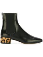 Francesco Russo Animal Print Heel Boots