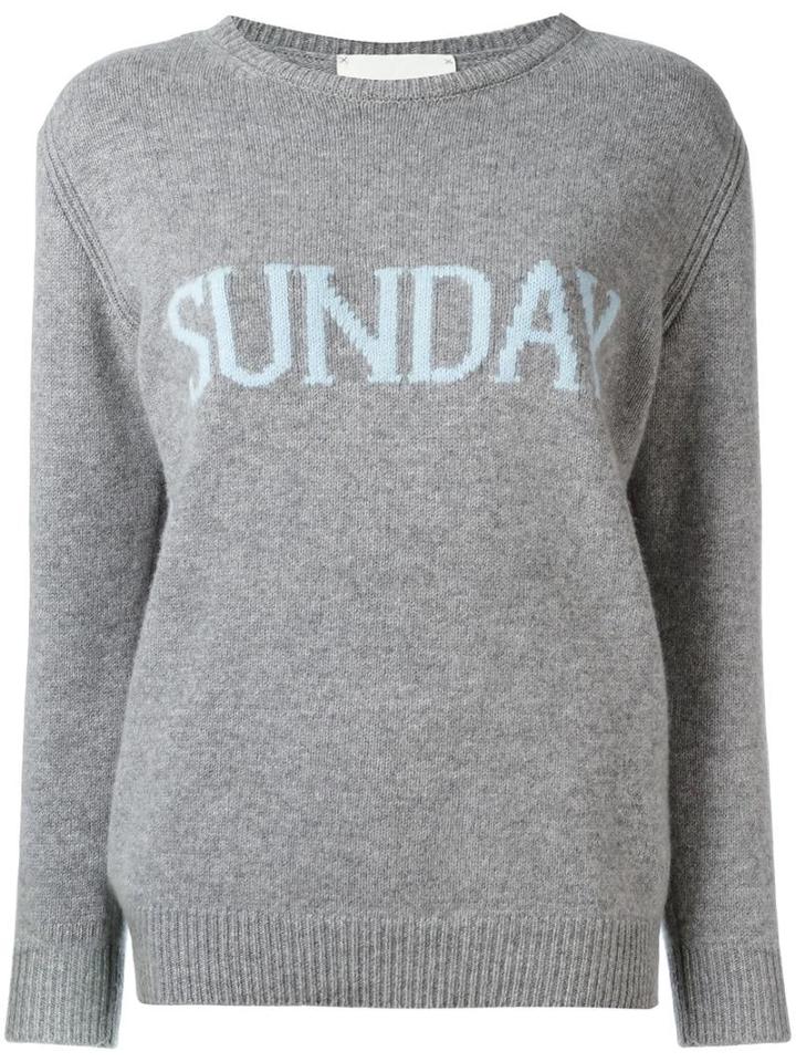 Alberta Ferretti Sunday Jumper, Women's, Size: 38, Grey, Cashmere/virgin Wool