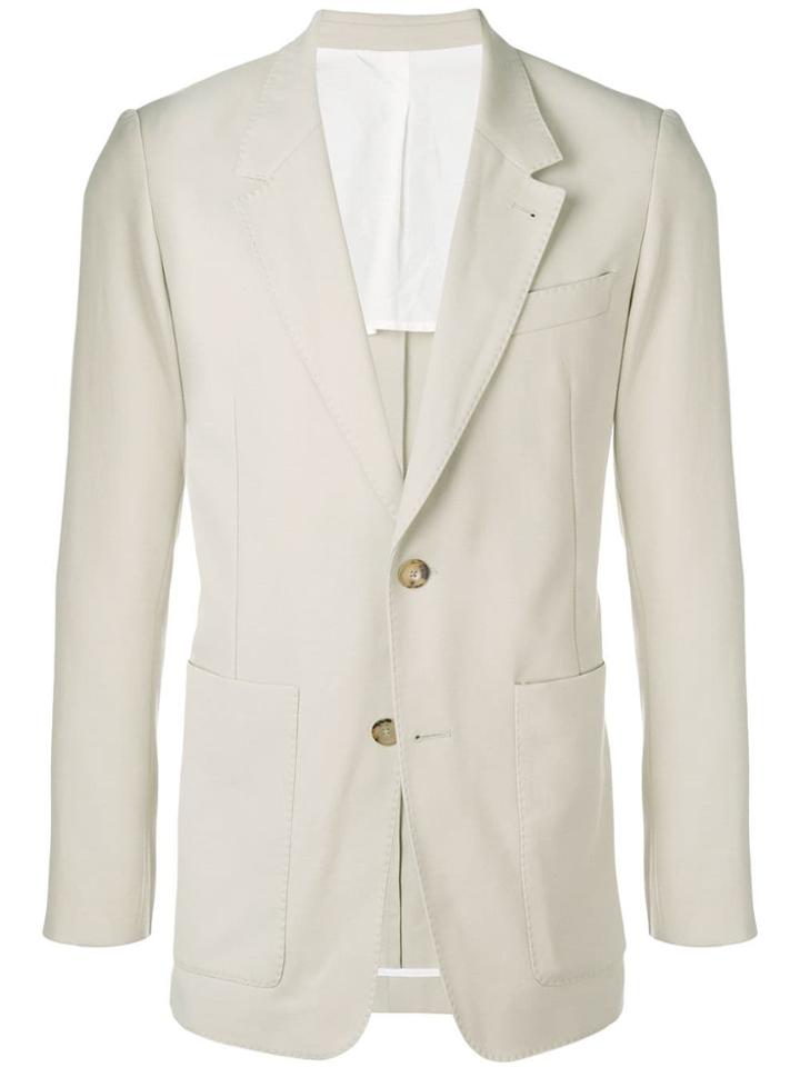 Ami Alexandre Mattiussi Two Buttons Long Fit Jacket - Neutrals
