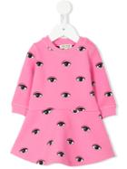 Kenzo Kids - Eyes Print Dress - Kids - Cotton/polyamide/spandex/elastane - 12 Mth, Pink/purple