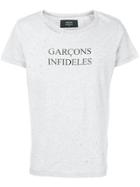 Garcons Infideles Printed Logo T-shirt - Grey