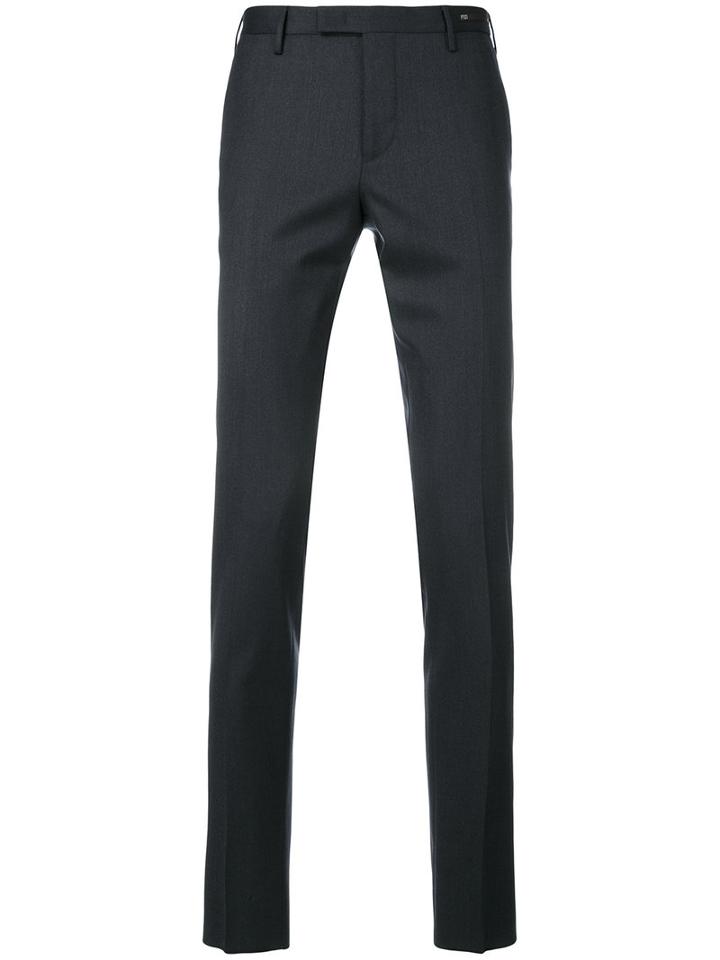 Pt01 - Tailored Trousers - Men - Spandex/elastane/virgin Wool - 48, Blue, Spandex/elastane/virgin Wool