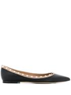 Valentino Valentino Garavani Rockstud Ballerina Flats - Black