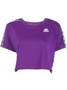 Kappa Logo Short-sleeve Crop Top - Purple