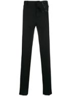 Y / Project Foldover Straight Trousers - Black