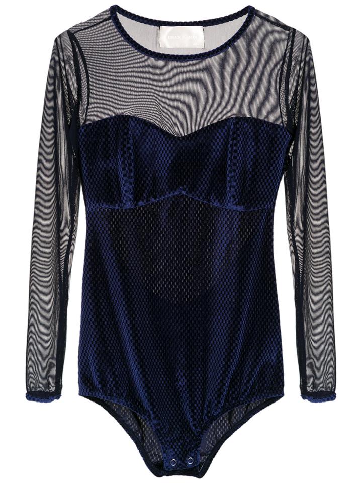 Lilly Sarti Tulle Bodysuit - Blue
