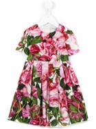 Dolce & Gabbana Kids - Floral Patterned Dress - Kids - Cotton - 36 Mth