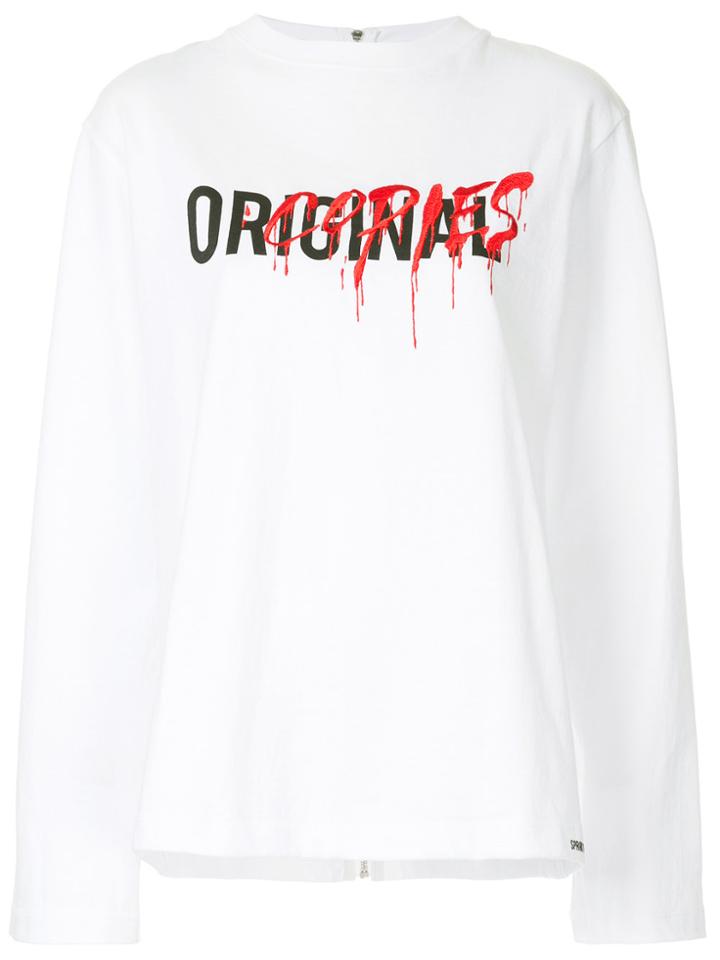 Christian Dada Original Copies Sweatshirt - White